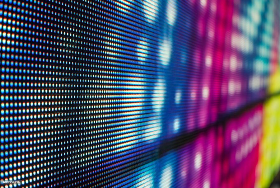 LED Screen - Closeup photo