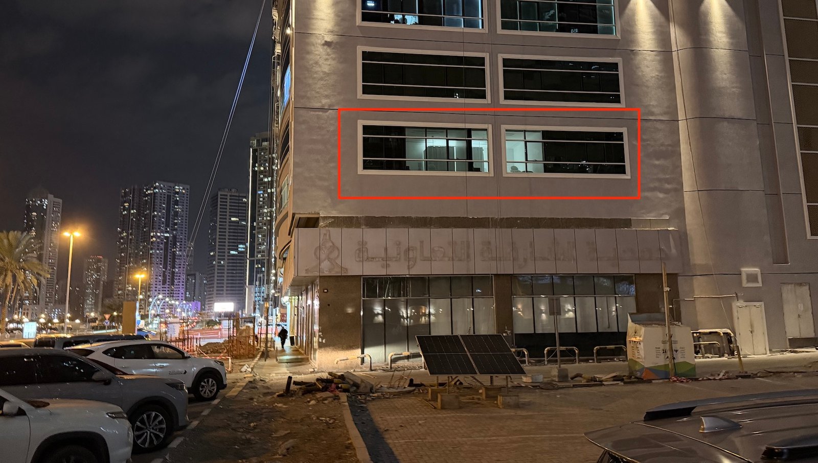 Asas Tower glass facade exterior