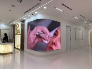 Curved Indoor GOB LED Screen of P1.5 Installed in Baraa Alhafez Medical Center