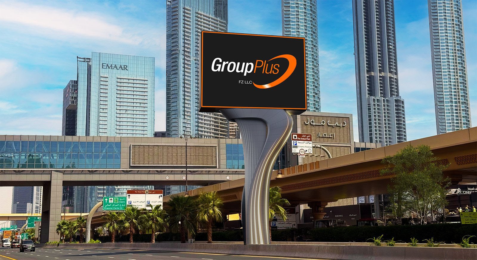 Outdoor LED Screen Installed for Group Plus - Dubai Mall